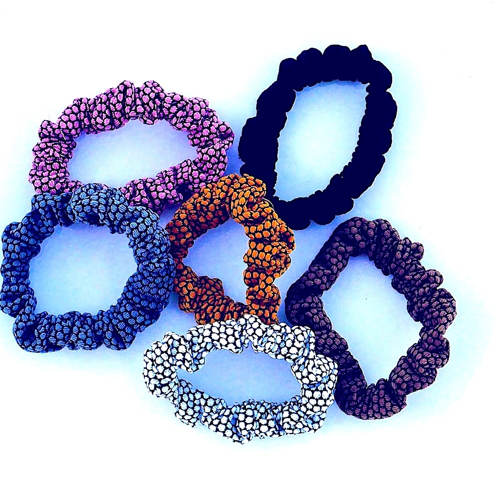 Colorful Small Pebble Scrunchy Set - Picture 3 of 3